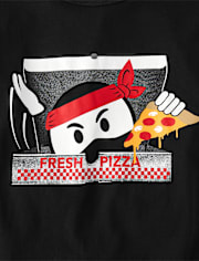 Boys Pizza Ninja Graphic Tee