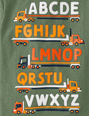 Baby And Toddler Boys Alphabet Train Graphic Tee