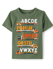 Baby And Toddler Boys Alphabet Train Graphic Tee