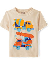 Baby And Toddler Boys Construction Graphic Tee