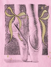 Girls Ballet Shoes Graphic Tee