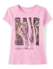 Girls Ballet Shoes Graphic Tee