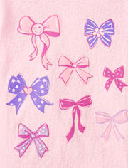 Baby And Toddler Girls Bows Graphic Tee