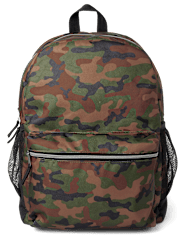 Boys Camo Backpack