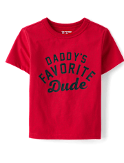 Baby And Toddler Boys Daddy's Favorite Dude Graphic Tee
