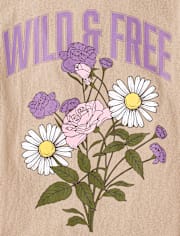 Girls Wild And Free Graphic Tee