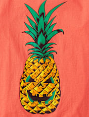 Boys Skull Pineapple Graphic Tee