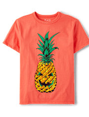 Boys Skull Pineapple Graphic Tee