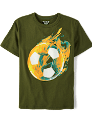 Boys Soccer Ball Graphic Tee