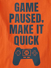Boys Game Paused Graphic Tee