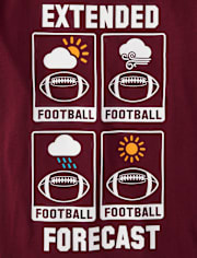 Boys Football Forecast Graphic Tee