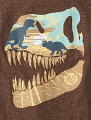 Boys Dino Skull Graphic Tee