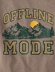 Boys Offline Mode Graphic Tee