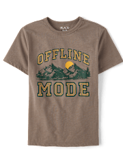 Boys Offline Mode Graphic Tee