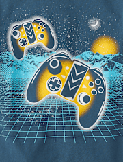 Boys Gamer Horizon Graphic Tee