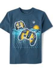 Boys Gamer Horizon Graphic Tee