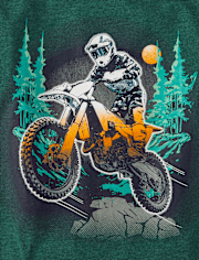 Boys Motocross Biker Graphic Tee