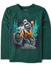 Boys Motocross Biker Graphic Tee