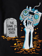Boys Skeleton Gamer Graphic Tee