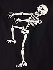 Boys Glow Skeleton Dancer Graphic Tee