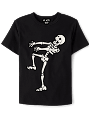 Boys Glow Skeleton Dancer Graphic Tee