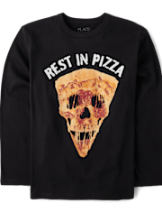 Boys Rest in Pizza Graphic Tee