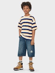 Kids Striped Boxy Top