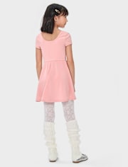Girls Quick Dry Fit And Flare Tennis Dress