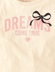 Baby And Toddler Girls Graphic Flutter Top