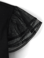 Girls Graphic Flutter Top