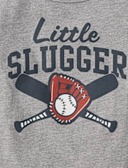 Baby And Toddler Boys Little Slugger Graphic Tee