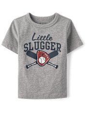 Baby And Toddler Boys Little Slugger Graphic Tee