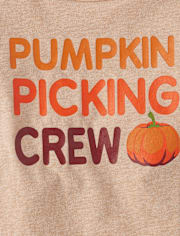 Toddler Matching Family Pumpkin Picking Crew Graphic Tee