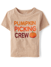 Toddler Matching Family Pumpkin Picking Crew Graphic Tee