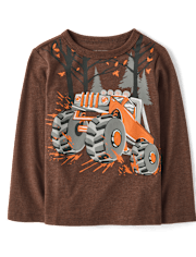 Baby And Toddler Boys Truck Forest Graphic Tee
