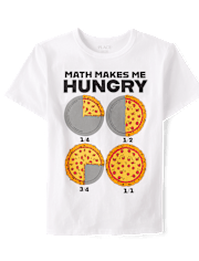 Boys Pizza Math Graphic Tee