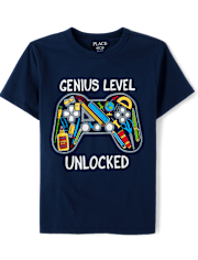 Boys Genius Level Graphic Tee