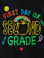 Boys First Day Second Grade Graphic Tee