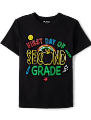 Boys First Day Second Grade Graphic Tee