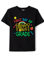 Boys First Day First Grade Graphic Tee