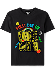 Boys First Day Kindergarten Graphic Tee