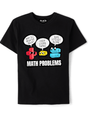 Boys Math Problems Graphic Tee