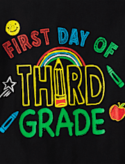 Boys First Day Third Grade Graphic Tee