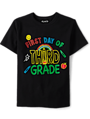 Boys First Day Third Grade Graphic Tee