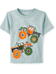 Toddler Boys Monster Trucks Graphic Tee