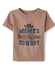 Toddler Boys Mama's Handsome Cowboy Graphic Tee