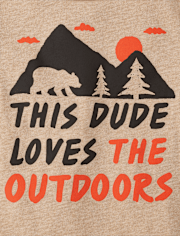 Toddler Boys Outdoors Dude Graphic Tee