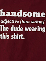 Toddler Boys Handsome Definition Graphic Tee