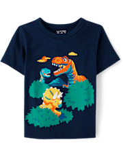Toddler Boys Dino Scene Graphic Tee