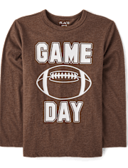 Boys Football Game Day Graphic Tee